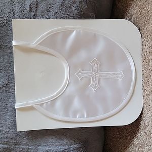 Gently used/stained boy white christening apparel size 9-12 months, (16-20 lbs.)